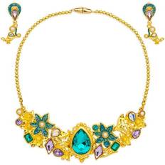 Disney Jewelry Sets Disney TheDisneyHouse, Princess Jasmine Costume Jewelry Set for Kids Necklace & Earrings Aladdin