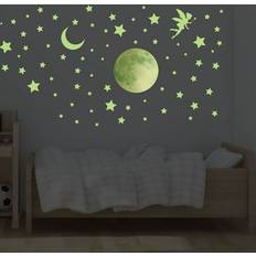 Interior Decorating Bed Bath & Beyond Walplus Magical Moonlight Glow in the Dark Wall Stickers