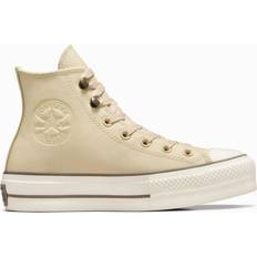 Converse Chuck Taylor - Woman Shoes Converse Chuck Tayor All Star Lift Platform Weatherized Leather - Miso Glaze/Truffle/Egret