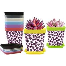 Yzuouzy Flower Pots Pots for Plants 8 Pack