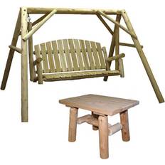 Country Cedar Outdoor Porch Swing Set