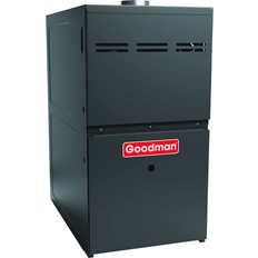 Boilers Goodman 80,000 BTU GM9S800804BN Gas Furnace 80% Efficiency 1600 CFM Single Stage Multi-speed ECM 17.5" Width Heater