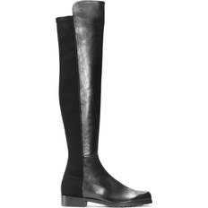 Black - Women High Boots Stuart Weitzman 5050 Leather - Black