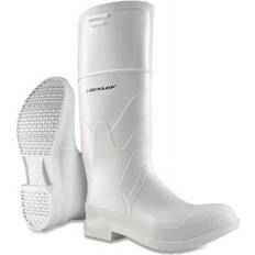 White Safety Boots Dunlop Rubber Boots Steel Toe - White