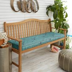 Blue Garden Benches Bed Bath & Beyond Blue Tropical Corded Indoor Outdoor Cushion 60 in x 19 in x 3 in Garden Bench