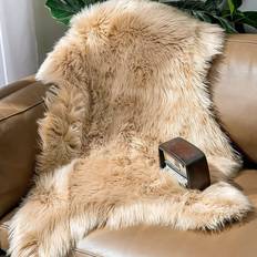 Temu Luxurious Faux Fur Rug 1pc