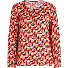 Bluse Med Grafisk Print - Flerfarvet