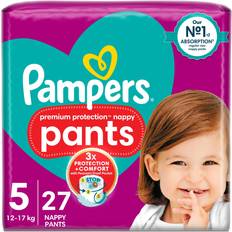 Pampers Premium Protection Nappy Pants Size 5 12-17kg 27pcs