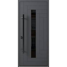 Classic External Door VDomDoors Front Entry Doors 36" 80" W x 3.25 D in Grey External Door Cotswold (x82.7")