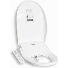 Toilets Hulife Home UnbeatableSale Local, Electric Bidet Seat for Elongated Toilet with Unlimited Heated Water Heated Seat Warm Air Dryer & Touch Control Panel White