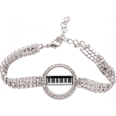 DIYlab DIYstore, Electric Piano Music Vitality Sounds Tennis Chain Anklet Bracelet Diamond Jewelry