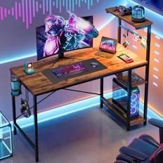 Bestier Rectangular Gaming Desk 44" Brown