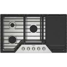 Built in Cooktops Whirlpool 36 in Built-In Gas Cooktop Stainless Steel