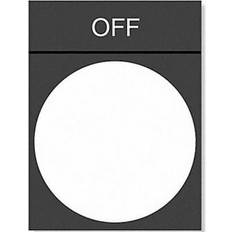 Schneider Electric Switches Schneider Electric SIM Supply Inc, Legend Plate Off White/Black and Red ZBY2312