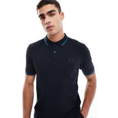 Fred Perry Twin Tipped Polo T Shirt - Navy