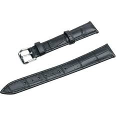 Men Watch Straps Unique Bargains Black Faux Leather Alligator Watch Strap Band 0.7