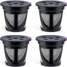 Coffee Maker Accessories Bestek Reusable K Cups for Keurig 2.0 & 1.0 Black