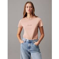 Calvin Klein Rosa T-shirts Calvin Klein Slim Monogram T-shirt - Desaturated Orange