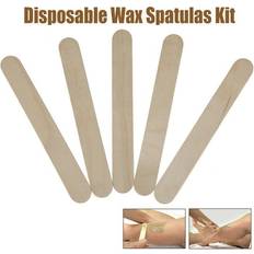 Hair Removal Hurrise Sixi Store, 5pcs Disposable Salon Heater Waxing Stick Hair Removal Hot Wax Bean Spatulas Kit Set Wooden Wax Stick Disposable Wax Spatulas