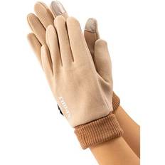 Beige Gloves & Mittens Billbianc Outdoor Riding Warm Gloves - Beige