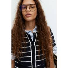 Blåa Koftor H&M Short-sleeved Cardigan - Blue