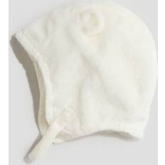 H&M Babymössa I Pile Med Öronapplikationer - White