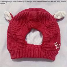 Pets Temu Knitted Dog Ear Cover Orange