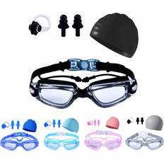 Pink Swim Goggles Shein HD Waterproof Swimming Goggles 4pcs