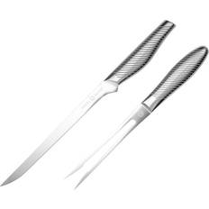 Anders Petter Knivar Anders Petter Trancherset 2 Delar Borstat Stål Knivset
