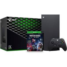 Game Consoles Microsoft NCS--We record S/N, Xbox Series X Gaming Console Bundle 1TB SSD Black Flagship Xbox Console and Wireless Controller with Watch Dogs: Legion