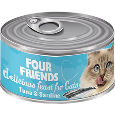 Four Friends Våtfoder Tonfisk Sardeller för Katt 24 st x 85 g