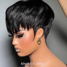 Real Hair Wigs Shein Short Pixie Cut Wig for Black Women