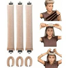 Hair Rollers Shein 3pcs No-Heat Hair Curling Set: Curling Sponge Rollers, Sleep Styling Rollers, Foam Hair Rollers For Women, Hair Rollers, Heatless Curls, Hair Curler, Hair Products And Accessories For Barber Salon Beauty Travel Essentials,Back To School,Travel Holiday Essentials,Hair Accessories For Women