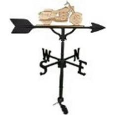 Garden Games Gold Motorcycle Weathervane 200 Series 32 In