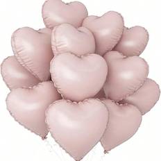 Pink Text & Theme Balloons Shein Pink Heart Balloons 18 Inch Pearl Pink
