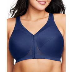 Glamorise Plus Size MagicLift Back Support Bra - Blue