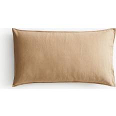 Lin Putetrekk H&M Washed Linen Pillowcase 20 x 35 Pillow Case Beige