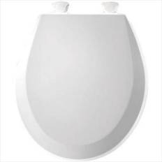 Wood Toilet Seats ComfortCreator Lift-Off Round Closed Front Toilet Seat 14.375 in W