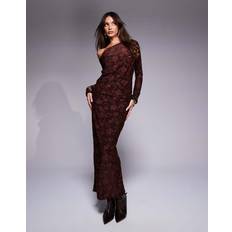 Leopard Kjolar River Island Blommig Midikjol Set - Brun