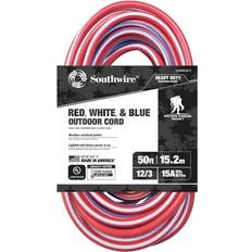 Southwire Extension Cords Southwire ShipzNow, 50-Foot Contractor Grade 12/3 w Lighted End American Made Extension Cord 02548-USA1