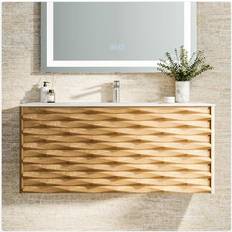 Eviva Oahu 44 Inch Oak Bathroom Vanity