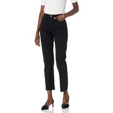 Levi's Leather Jeans Levi's Wedgie Straight Jeans - Black
