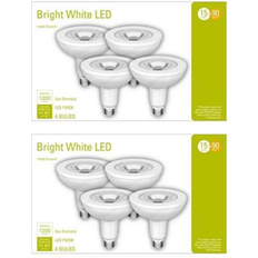 LED Lamps GE Lighting (8 bulbs) LED PAR38 Flood Light Bright Warm White LED Light Bulb 1200 lumens 15 watts equivalent to 90 watt