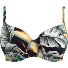 Polyamide - Women Bikinis Fantasie Bamboo Grove Gather Full Cup Bikini Top - Jet