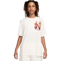 Jordan Dam T-shirts Jordan T-shirt Med Ringtryck - Vit