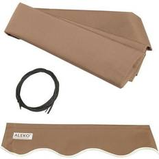 Aleko Awning Fabric Replacement 16 x 10 Ft for Retractable Awning SAND