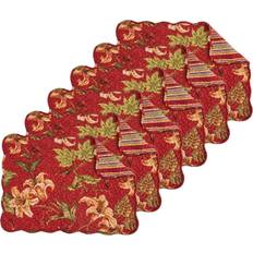 C&F Home Camille Cotton Reversible Placemat Set of 6 Place Mat