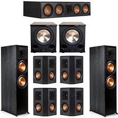 Klipsch External Speakers with Surround Amplifier Klipsch 7.2 Ebony System 2 RP-8000F