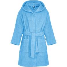 Blue - Girls Dressing Gowns Playshoes Cotton Bathrobe - Blue