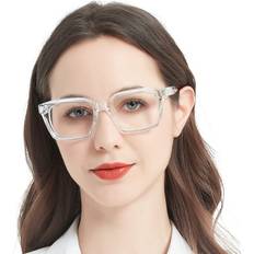 Mare Azzuro Oversized Reading 3.00 Women Stylish Readers 0 0.5 0.75 1.0 1.25 1.5 1.75 2.0 2.25 2.5 2.75 3.0 3.5 4.0 5.0 6.0 (Transparent, 300)